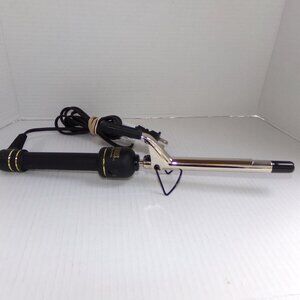 Hot Tools Professional 1/2'' Hair Curling Wave Wand Tool Black Silver Tone 450F